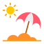Sun umbrella 图标 64x64