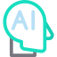 Artificial intelligence icon 64x64