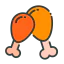 Chicken leg icon 64x64