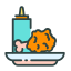 Fried chicken icon 64x64