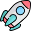 Rocket launch icon 64x64