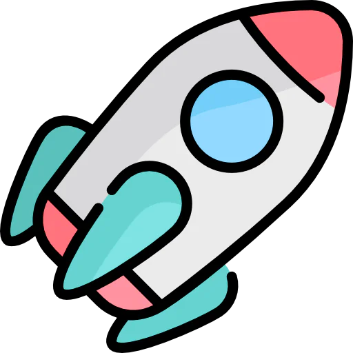 Rocket launch icon