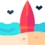 Доска для серфинга иконка 64x64