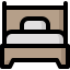 Single bed icon 64x64