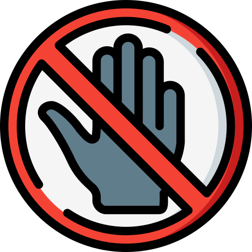 Do not touch icon