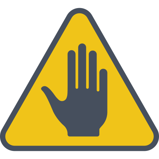 Do not touch icon