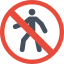 No tresspasing icône 64x64