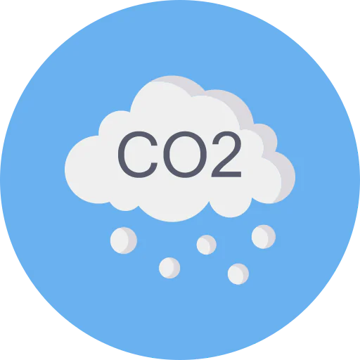 CO2 cloud icon