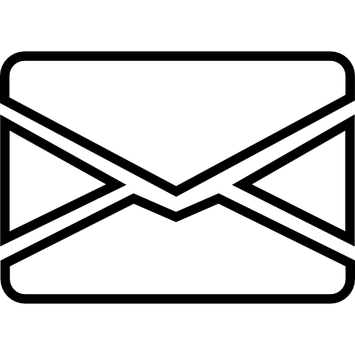 Email closed envelope outline icon