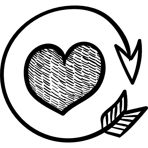 Heart with round arrow 图标