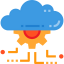 Cloud computing biểu tượng 64x64