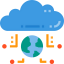 Cloud computing biểu tượng 64x64