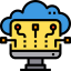 Cloud computing biểu tượng 64x64