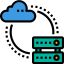 Cloud computing biểu tượng 64x64