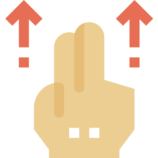 Swipe up biểu tượng