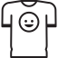 T Shirt with Smiley іконка 64x64