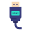 Hdmi cable biểu tượng 64x64