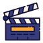 Clapperboard biểu tượng 64x64