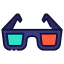 3d glasses Ikona 64x64