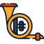 French horn アイコン 64x64