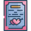 Wedding contract icon 64x64