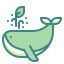 Blue whale ícono 64x64