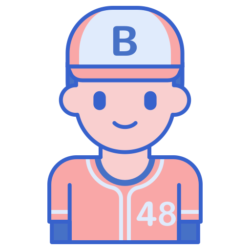 Baseball player icon