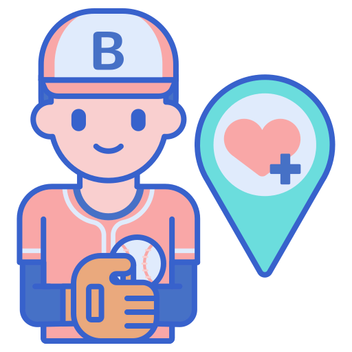 Baseball player icon