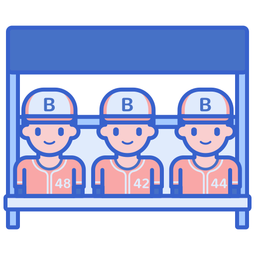 Team bench icon