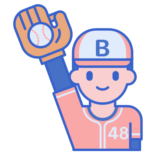 Baseball player icon