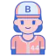 Baseball player Ikona 64x64