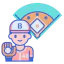 Baseball player Ikona 64x64