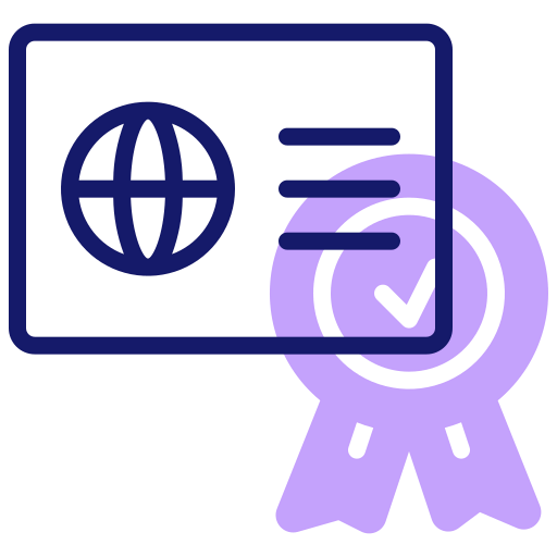 Digital certificate icon