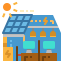Solar house ícono 64x64