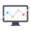 Line chart Ikona 64x64