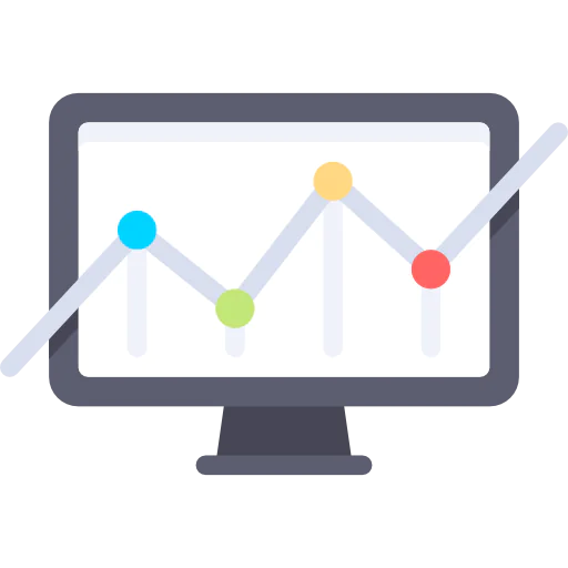 Line chart icon