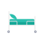Hospital bed icon 64x64
