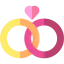 Wedding rings icon 64x64