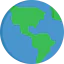 Earth globe icon 64x64