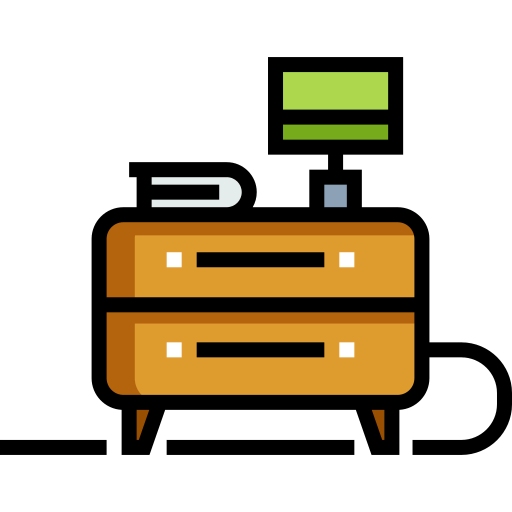 Bedside table icon