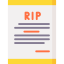 Death certificate icon 64x64