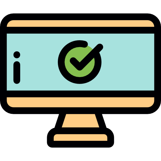 Secure computer icon