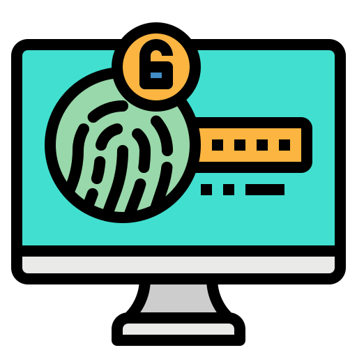 Fingerprint scan icon