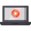 Laptop player icon 64x64