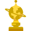 Золотой глобус иконка 64x64