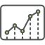 Line chart Symbol 64x64