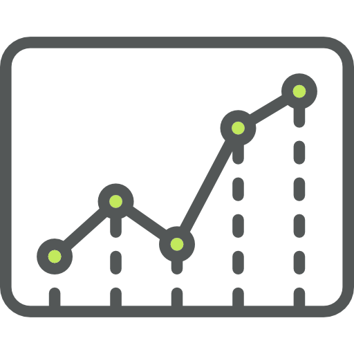 Line chart icon