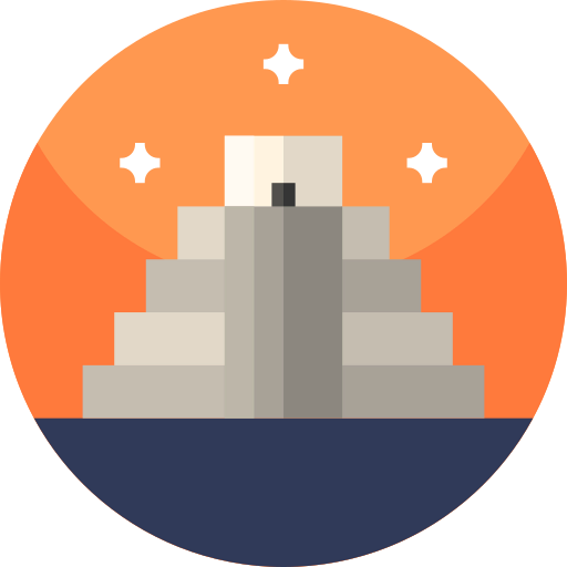 Chichen itza pyramid icon