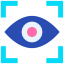 Eye scanner icon 64x64