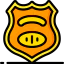 Police badge biểu tượng 64x64